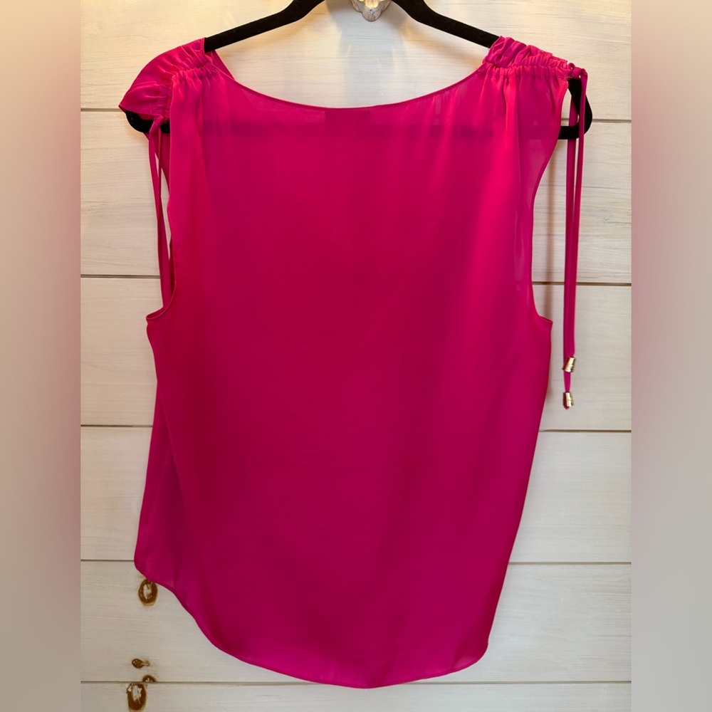 Vince Camuto Fuchsia Drape Neck Blouse - Picture 5 of 5